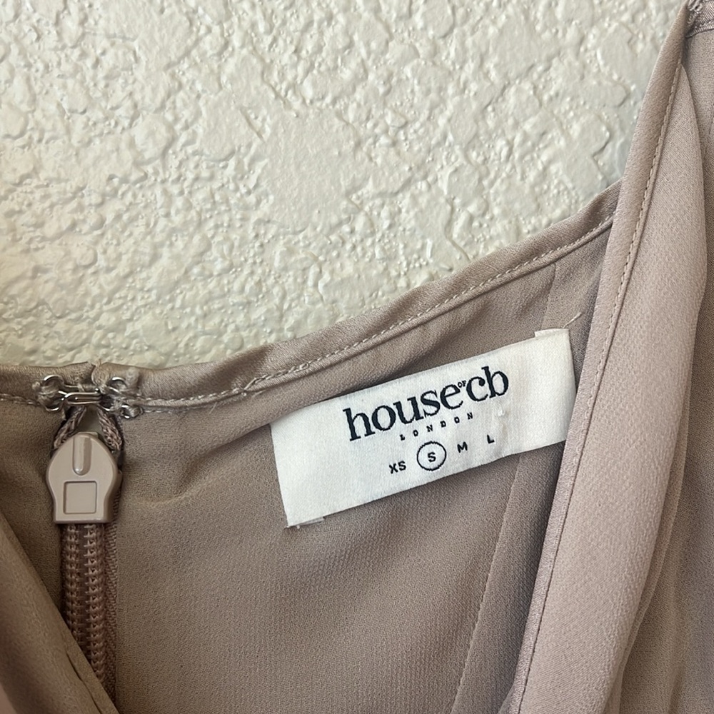 House of CB Loren latte corset maxi dress size small - Picture 5 of 14